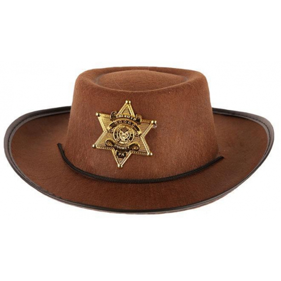 Stoere bruine cowboy hoed voor kinderen Top Merken Winkel